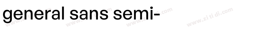 general sans semi字体转换